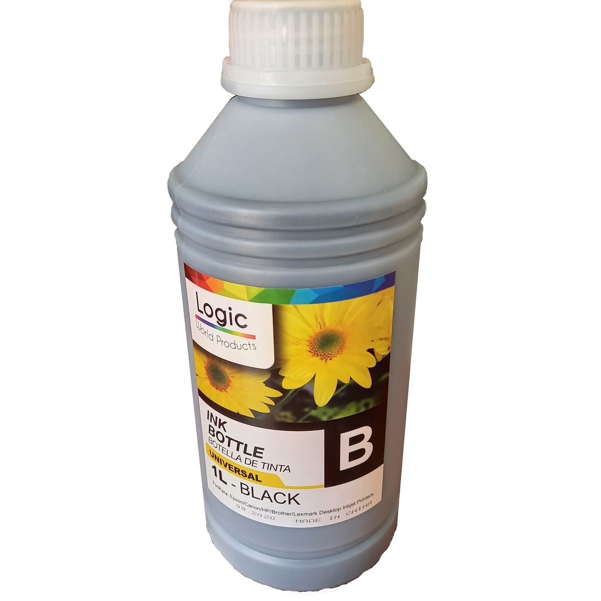 GENERICO - Tinta Negro Recarga universal LITRO para impresoras HP CANON BROTHER