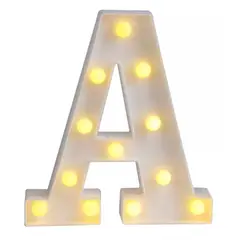 GENERICO - Letra A Led Lampara para Cumpleaños Fiestas Matrimonios 22cm