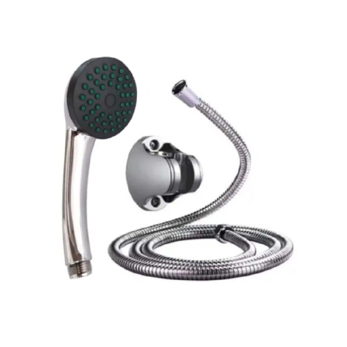 GENERICO - Kit De Ducha Teléfono Manguera Soporte Cromado Acero Inox