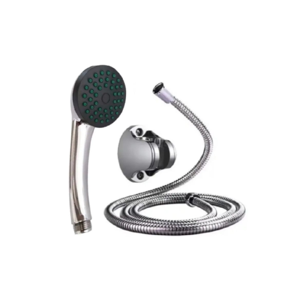 GENERICO - Kit De Ducha Teléfono Manguera Soporte Cromado Acero Inox