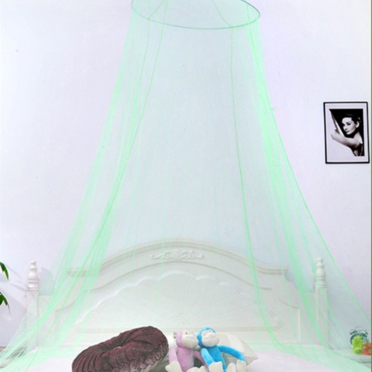 GENERICO - Malla Mosquitera Cerrada Para Cuna y Cama 1 Plaza - Verde