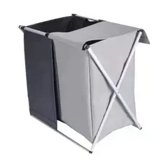 GENERICO - Cesta Canasto Ropa Sucia Doble Plegable Almacenamiento Xl