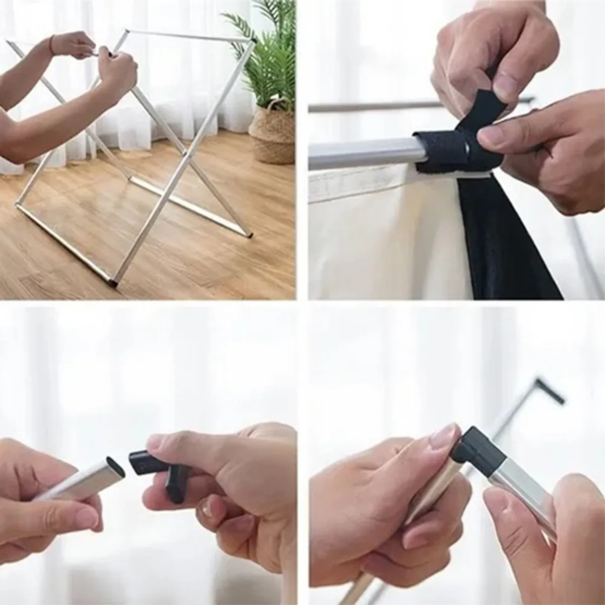 GENERICO - Cesta Canasto Ropa Sucia Doble Plegable Almacenamiento Xl