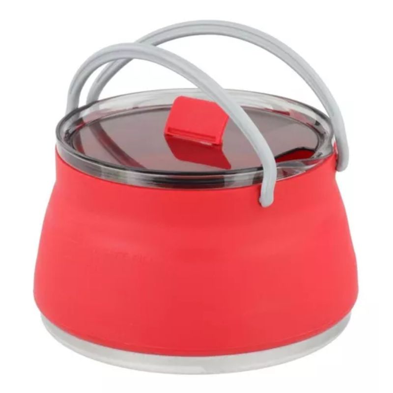 OEM - TETERA DE SILICONA PLEGABLE 1LT OUTDOOR - ROJO