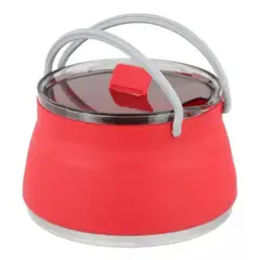 OEM - TETERA DE SILICONA PLEGABLE 1LT OUTDOOR - ROJO