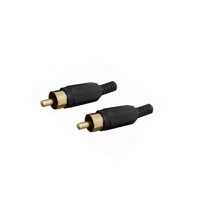 MACROTEL - Conector Terminal Tipo RCA MACHO Pack 2 unidades MA-5951