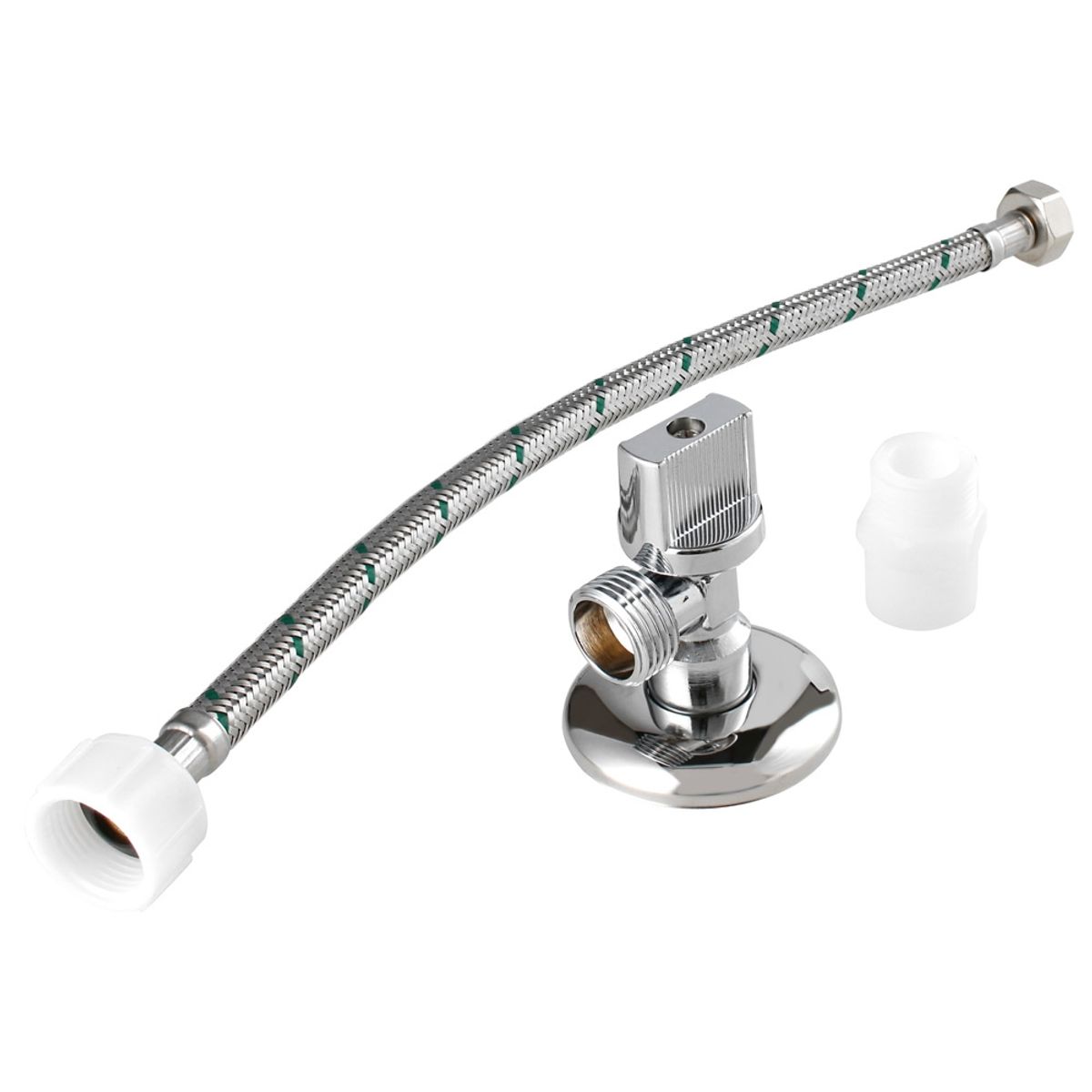 DUSCHY - LLAVE ANGULAR Y FLEXIBLE 12 35CM