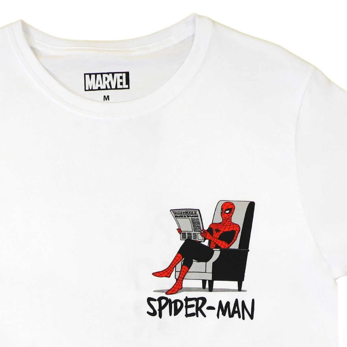MARVEL - Polera Hombre Spiderman Working Blanco Marvel