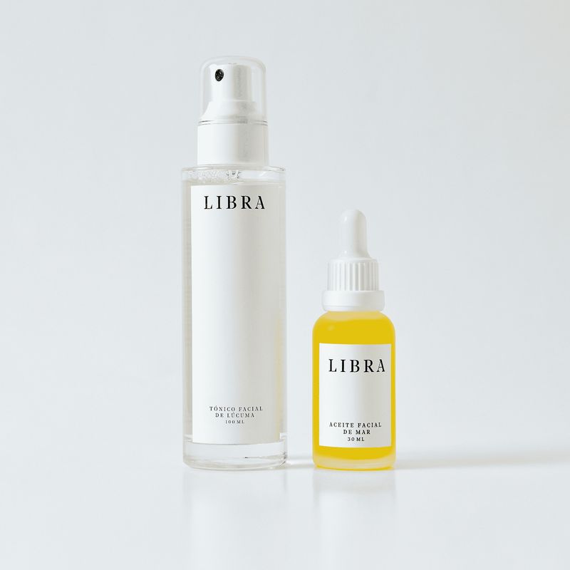 LIBRA - Kit Duo Tónico de Lúcuma  y Aceite Facial de Mar - LIBRA Skincare.-