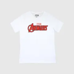 MARVEL - Polera Hombre Avengers Logo Blanco