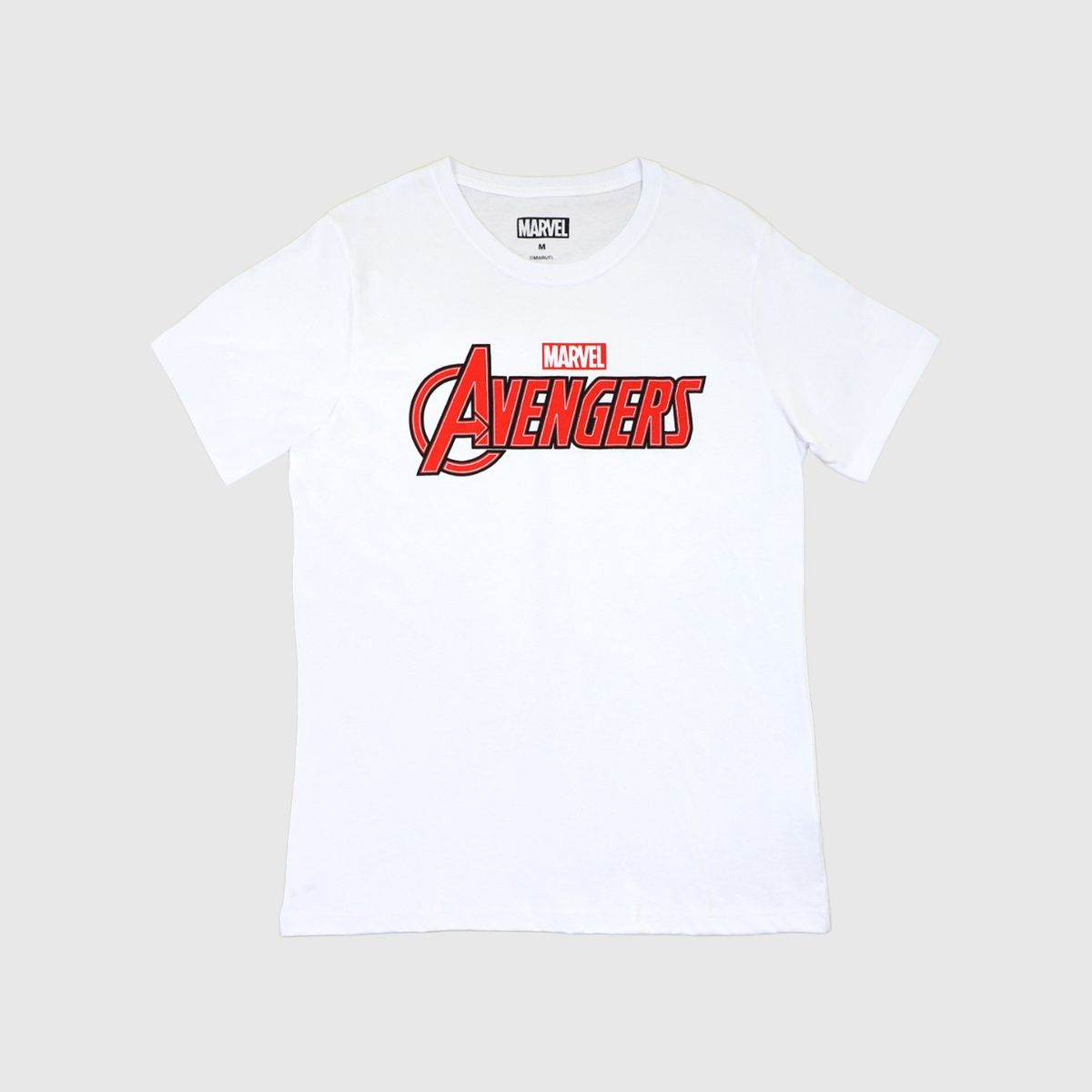 MARVEL - Polera Hombre Avengers Logo Blanco Marvel