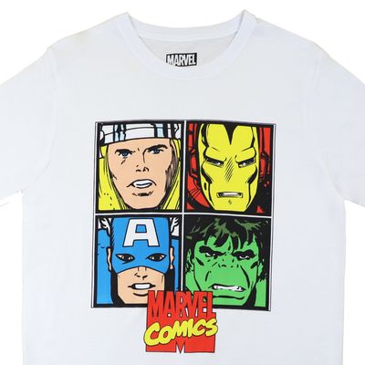 Imagen 2 del producto Polera Hombre Avengers Comics Blanco