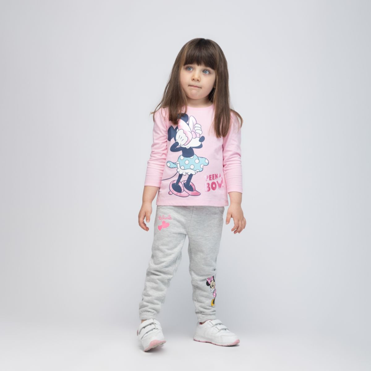 DISNEY - Pantalon De Buzo Niña Minnie Nice One Gris Disney