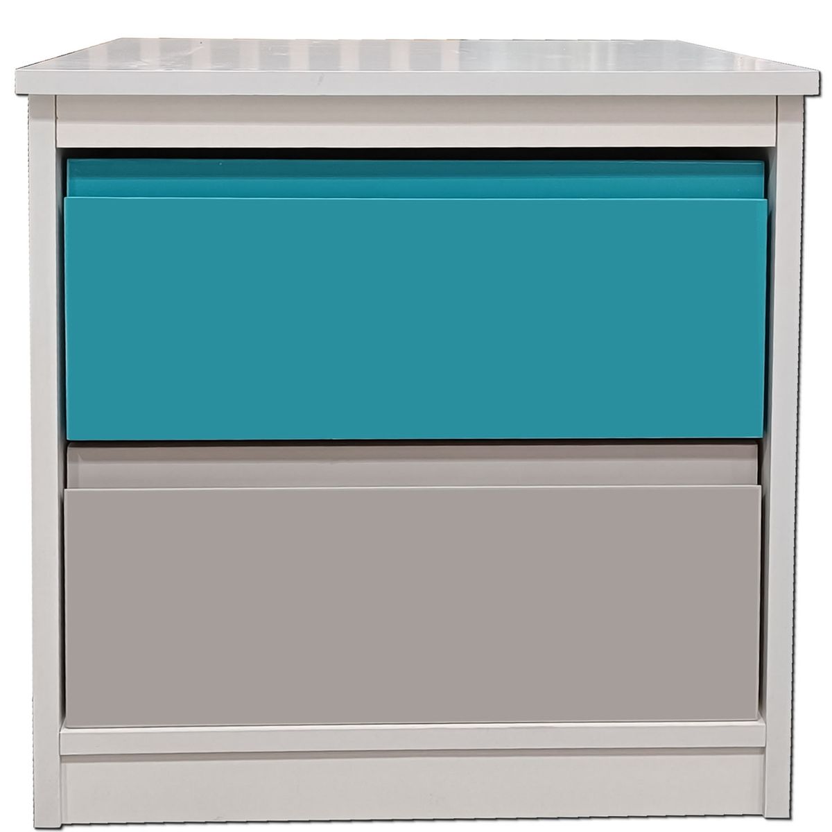 DECORACION CREATIVA - Velador 2 C Calipso Gris Minimal