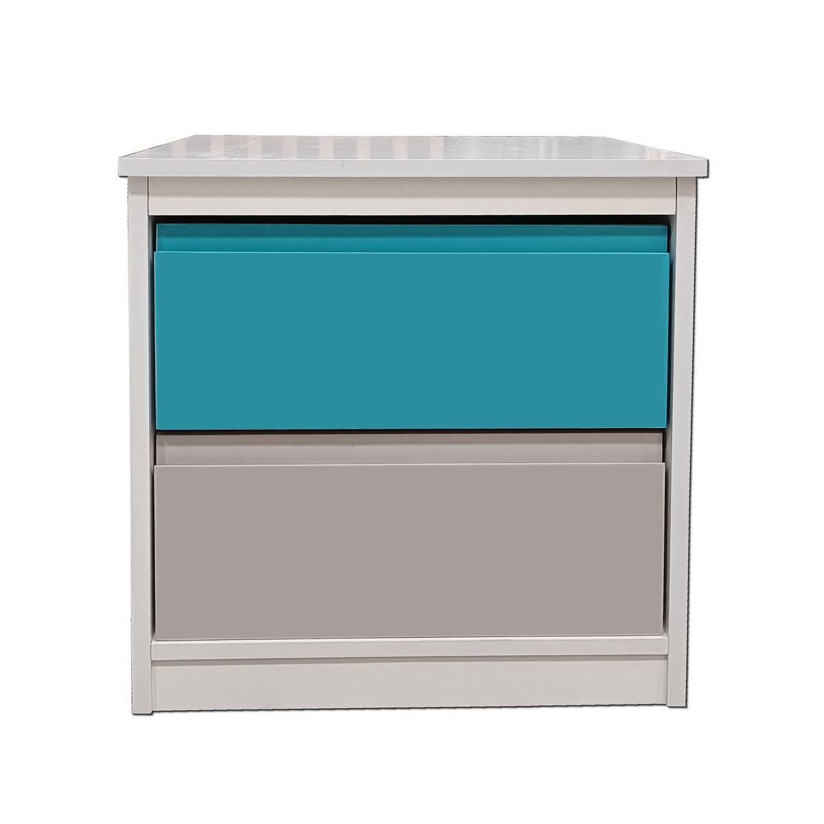 DECORACION CREATIVA - Velador 2 C Calipso Gris Minimal