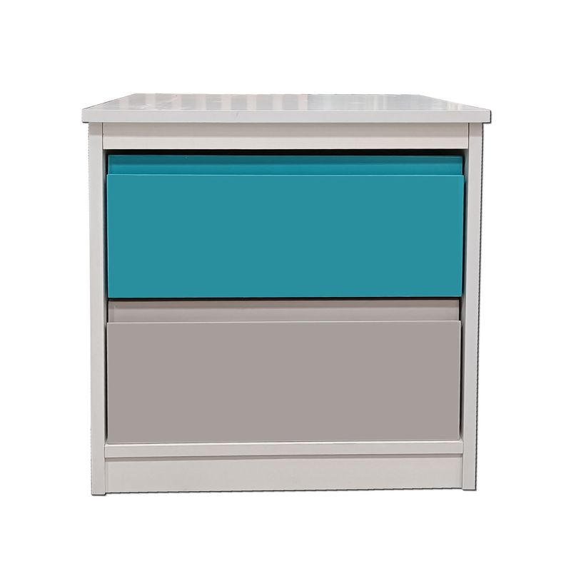 DECORACION CREATIVA - Velador 2 C Calipso Gris Minimal