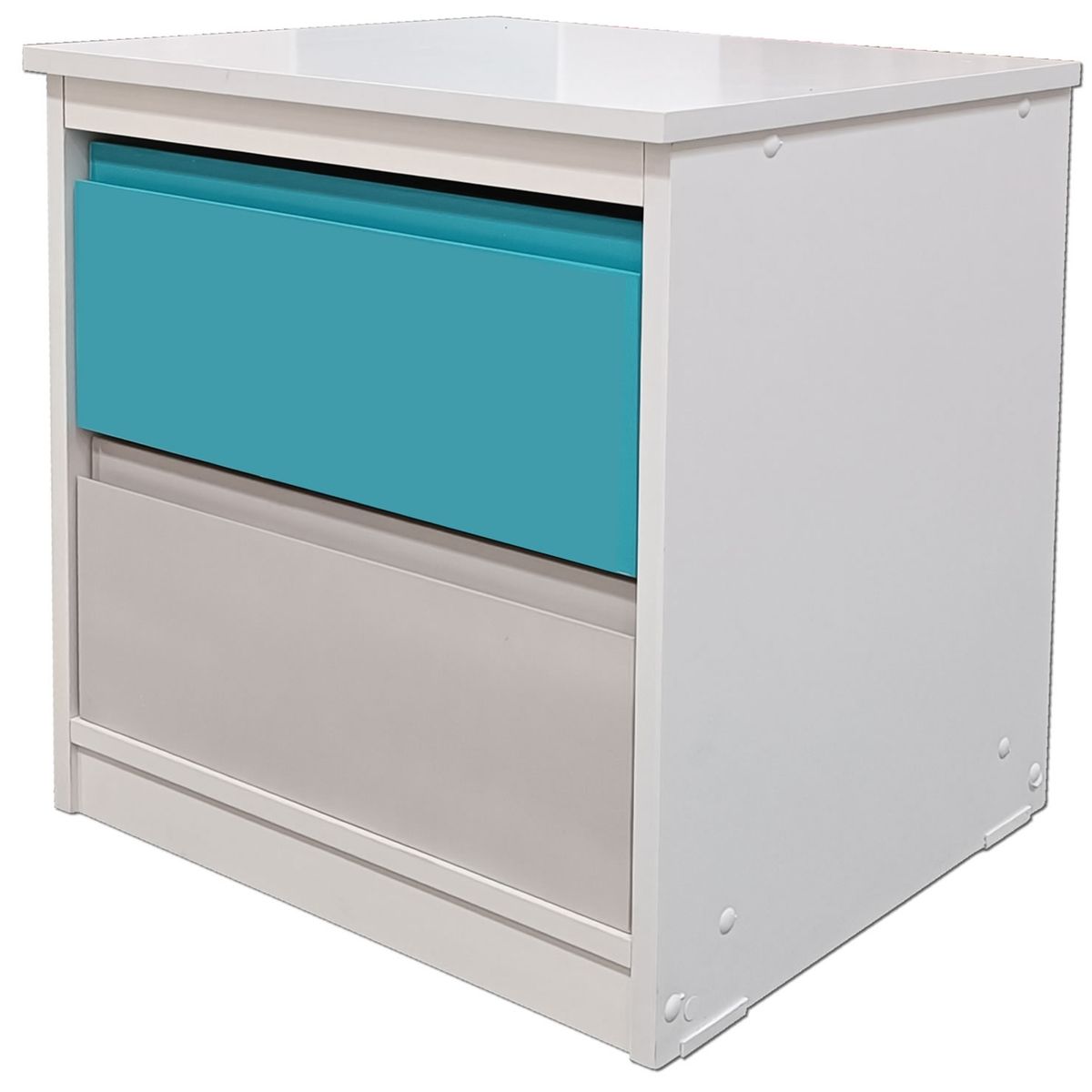 DECORACION CREATIVA - Velador 2 C Calipso Gris Minimal