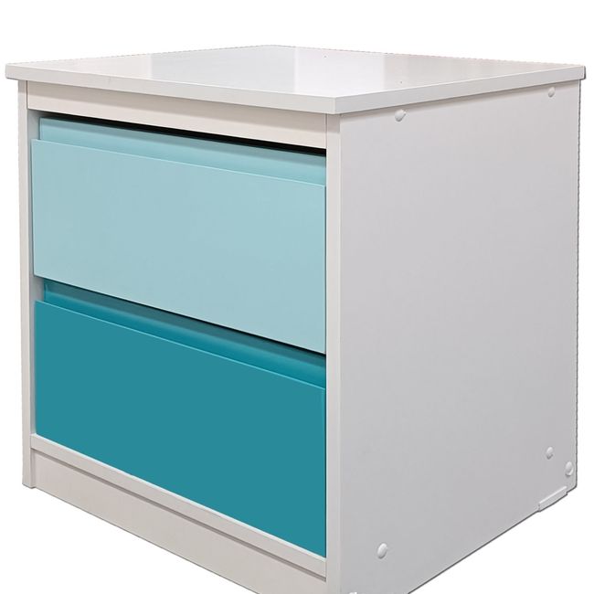 DECORACION CREATIVA - Velador 2 C Calipso Celeste Minimal