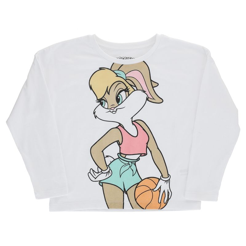 WARNER BROS - Polera Manga Larga Niña Lola Blanco Looney Tunes