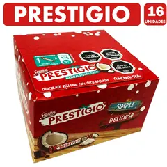 NESTLE - Prestigio de Chocolate Relleno de Coco Caja con 16u