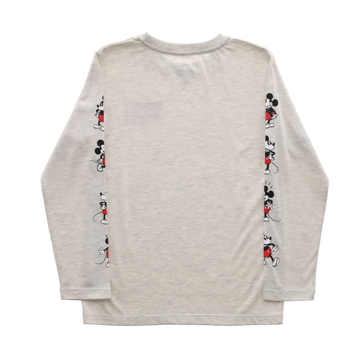 DISNEY - Polera Manga Larga Niño Mickey Mangas Gris Disney
