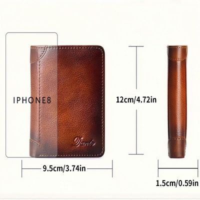 Imagen 2 del producto Cartera Antirrobo Para Hombre Billetera Clip Rfid Cuero