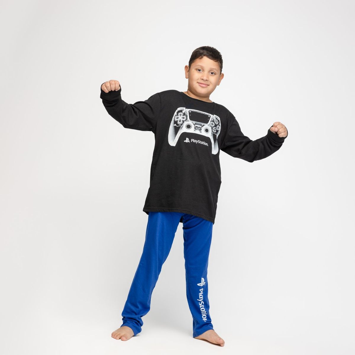 PLAYSTATION - Pijama Niño Control Negro Playstation