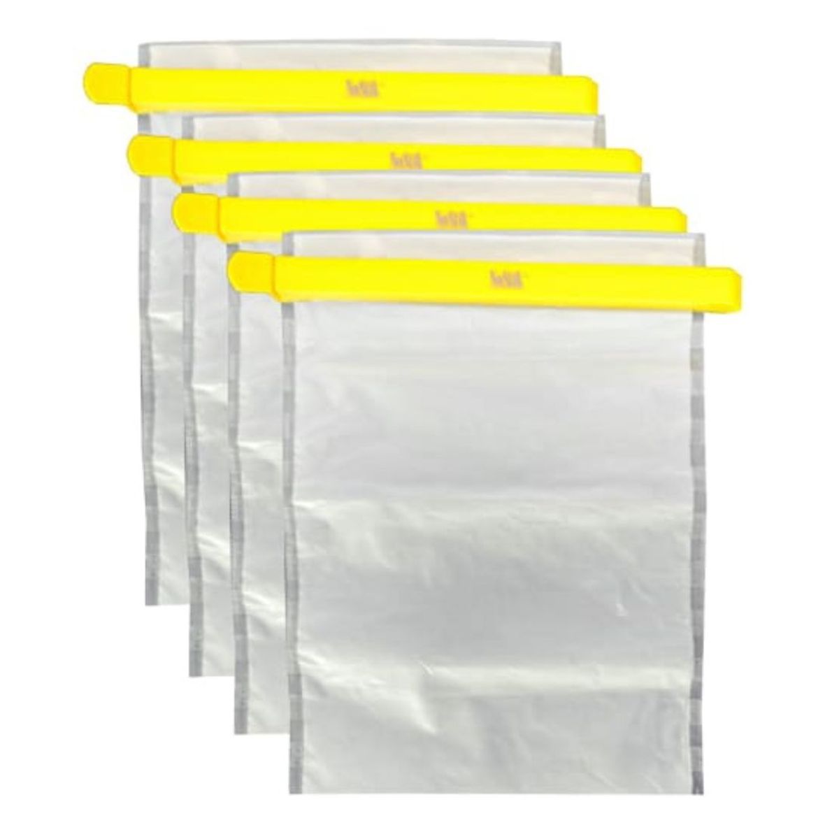 NOSTIK - Set 4 Bolsas para congelar alimentos "Reusable freezer bags" NoStik