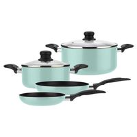 Bateria de cocina Antiadherente de aluminio 6 Piezas Menta Gourmet