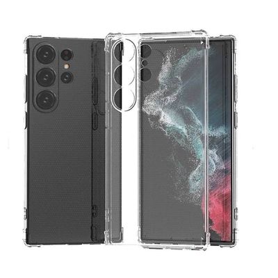 Imagen 2 del producto Carcasa Transparente Para Samsung S23 Ultra-Protector Lentes