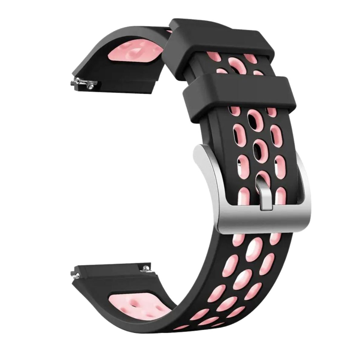 FOXYSMART - Correa de silicona para Huawei Watch GT2e NEGRO ROSA