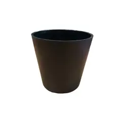 GENERICO - MACETERO DE PLASTICO 10CM NEGRO
