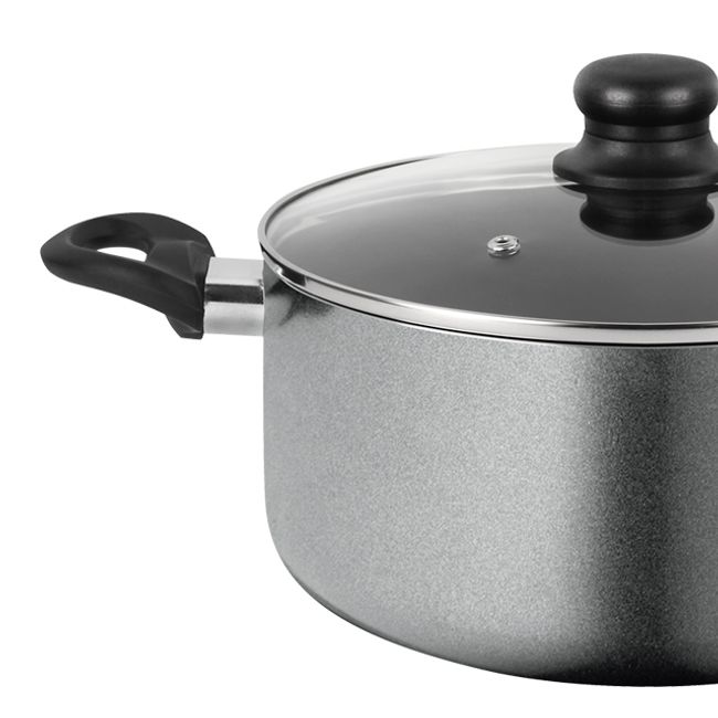 FANTUZZI - Olla de aluminio 20 cm con antiadherente Gourmet