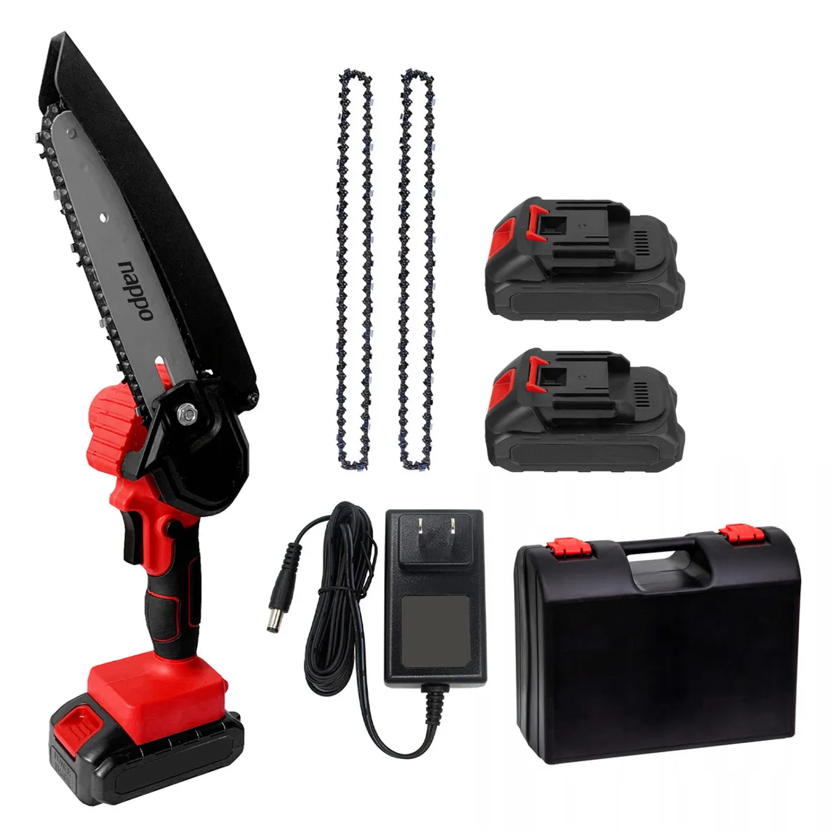 NAPPO - Motosierra Eléctrica Inalámbrica 6'' Nappo 2 Baterías