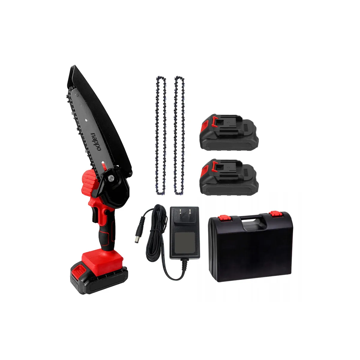 NAPPO - Motosierra Eléctrica Inalámbrica 6'' Nappo 2 Baterías