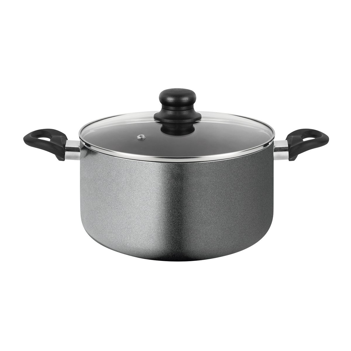 FANTUZZI - Olla de aluminio Alta 24 cm con antiadherente Gourmet