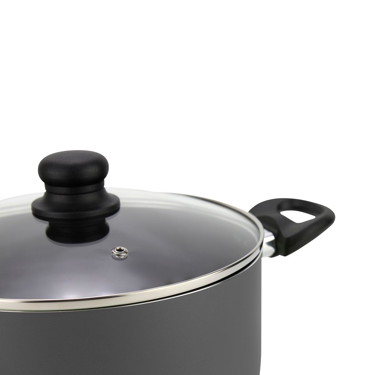 FANTUZZI - Olla de aluminio Alta 24 cm con antiadherente Gourmet