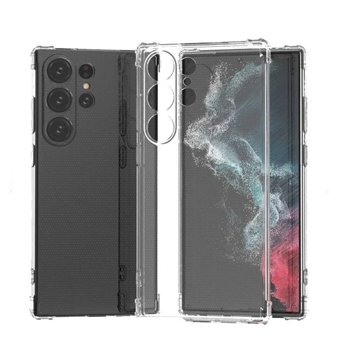 GENERICO - Carcasa Transparente Para Samsung S23 Ultra-Lamina