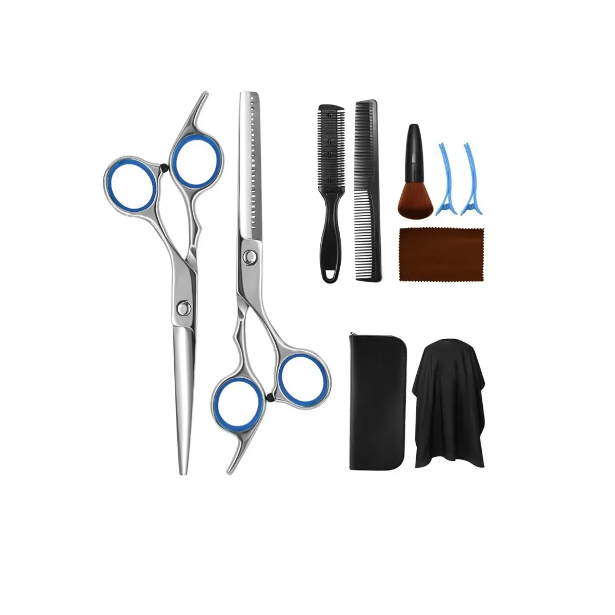 GENERICO - Set Tijera Cortar Pelo Entresacadora Cabello Peluquería