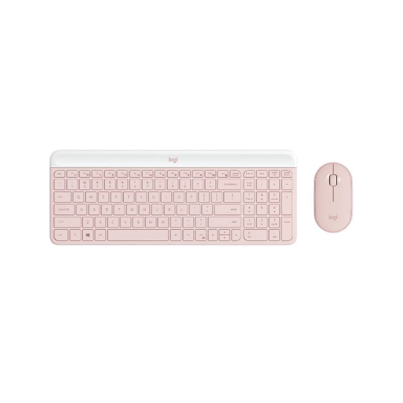 LOGITECH - Logitech MK470 Teclado y Ratón Inalámbrico ROSA version español
