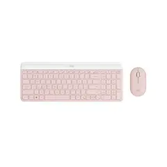 LOGITECH - MK470 Teclado y Ratón Inalámbrico ROSA version español