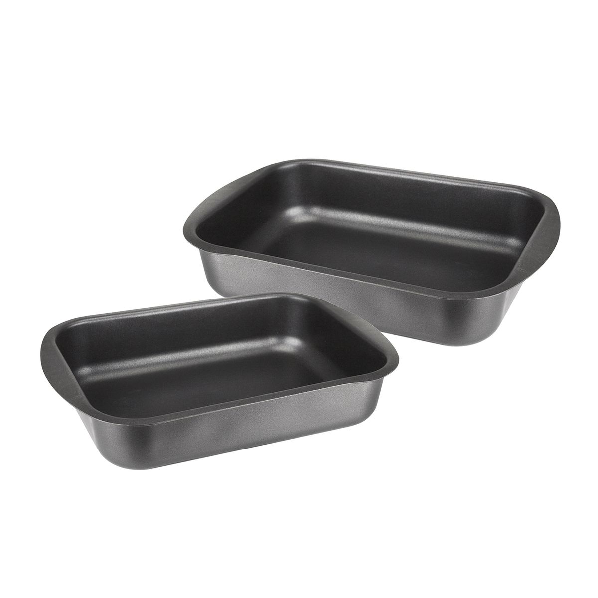 FANTUZZI - Set 2 Bandejas para Horno Gourmet Aluminio 30x20 y 25x18 cm