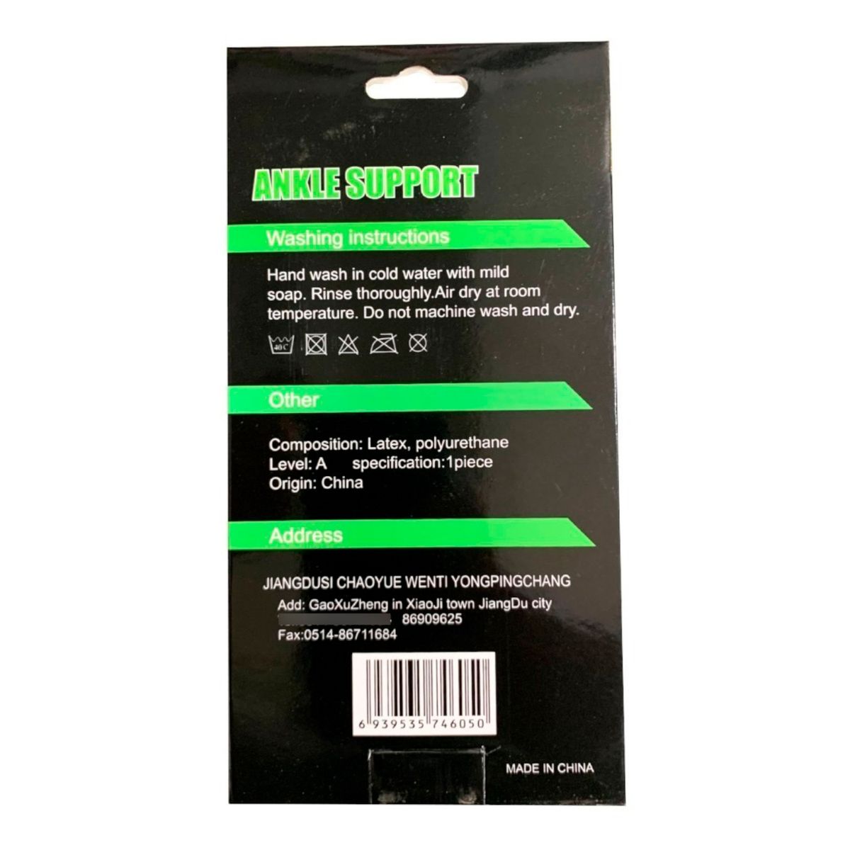 GENERICO - Tobillera Elasticada Alta Calidad Y Compresión