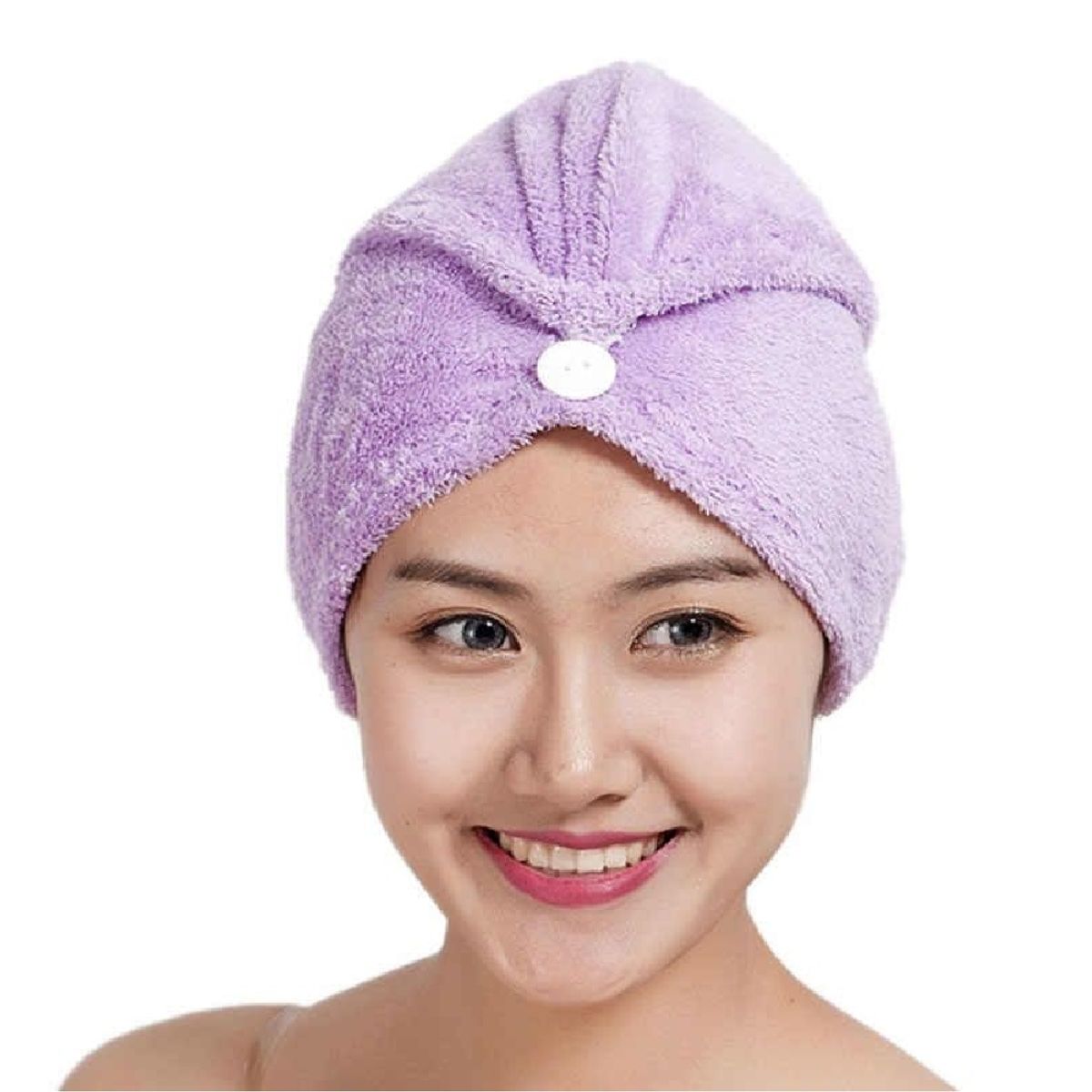 UNIVERSAL - Toalla Gorro Turbante Microfibra Para Secar Cabello Ducha