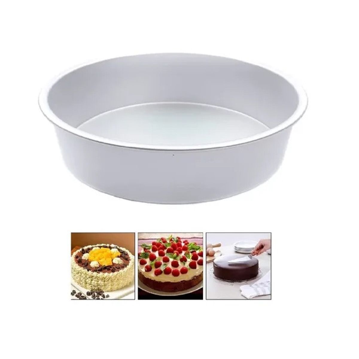 PASTELERIUSCL - Molde Torta Molde Queque Molde Aluminio Moldes Torta 24x10cm