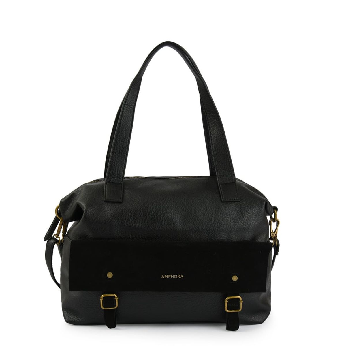 AMPHORA - Cartera tote renes grande negro