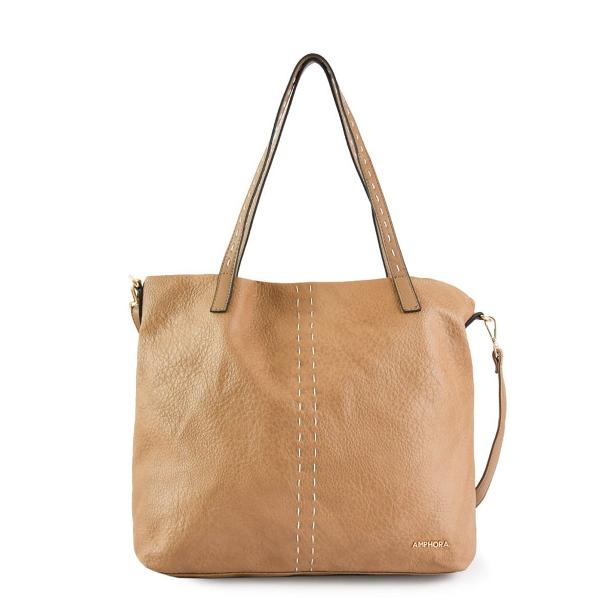 AMPHORA - Cartera Dos Asas Grande Amaral Taupe