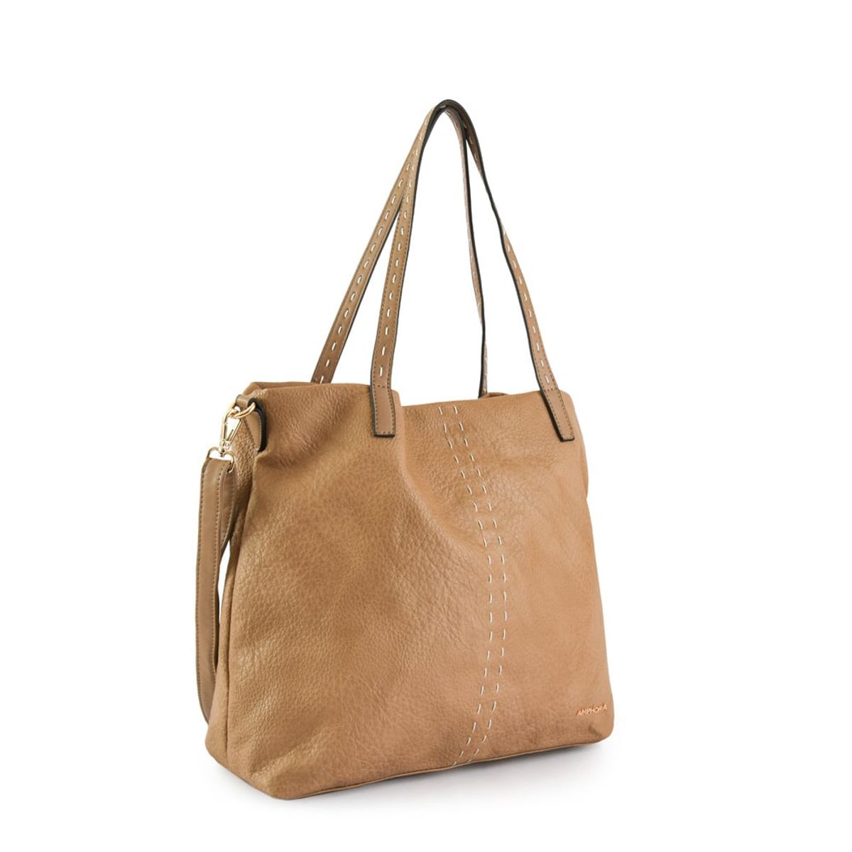AMPHORA - Cartera Dos Asas Grande Amaral Taupe
