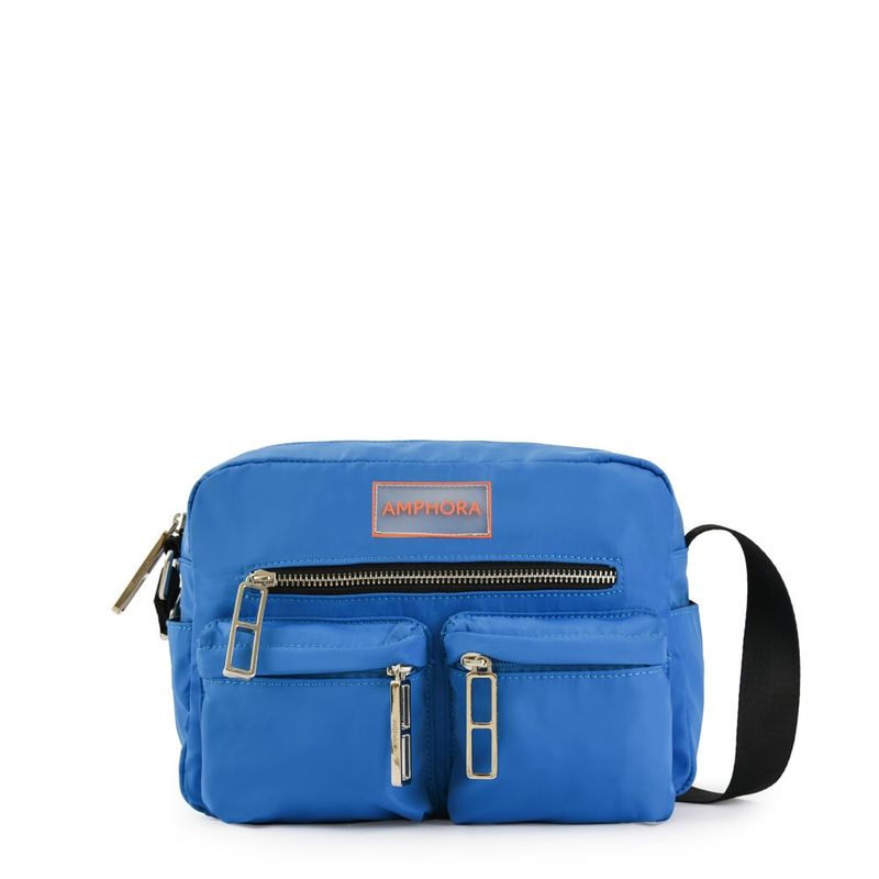 AMPHORA - Cartera Bandolera Mediana Dollie Azul