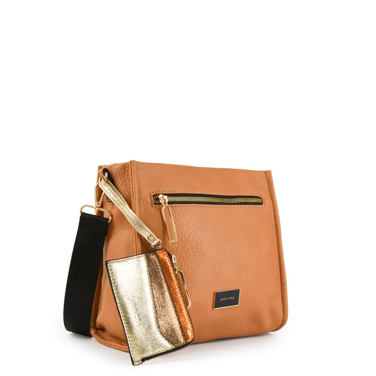 AMPHORA - Cartera Bandolera Pequeña Delfine Camel